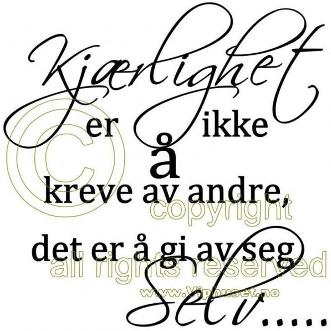 Hovedbilde Kjærlighet er ikke å kreve
