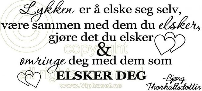 Hovedbilde Lykken er å elske seg selv