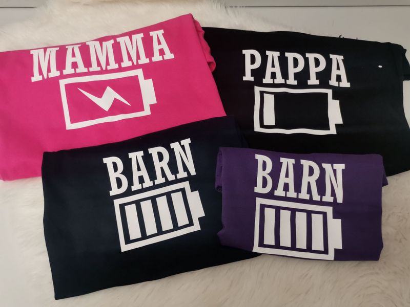 Sett batteri 5 barn 