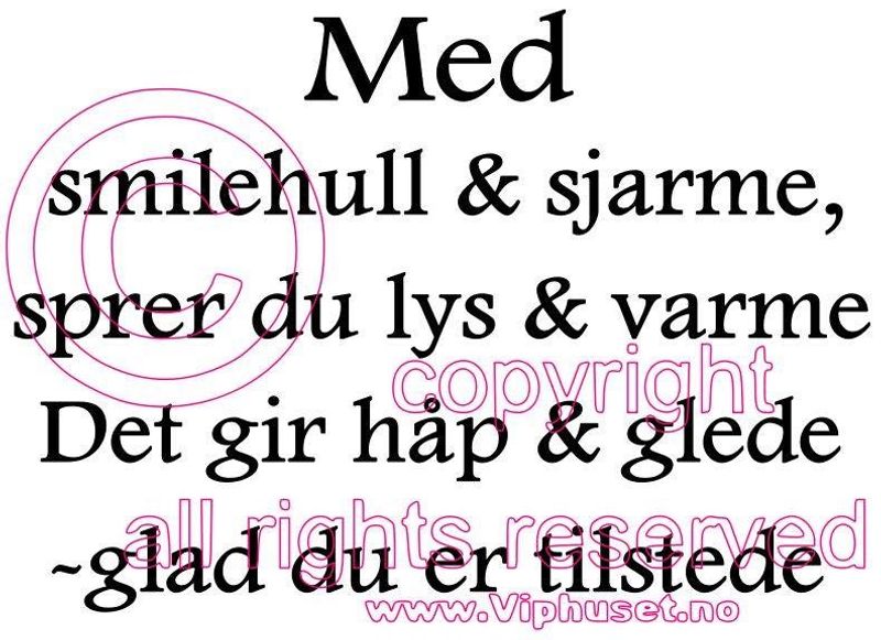Med smilehull og sjarme