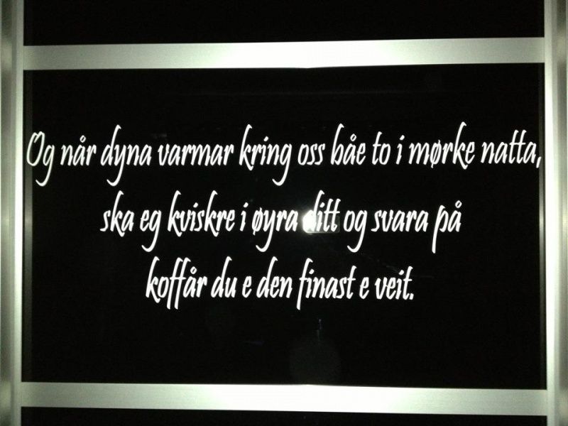Og når dyna varma