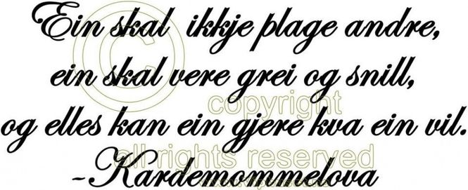 Hovedbilde Ein skal ikke plage