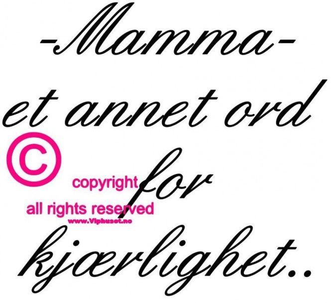Hovedbilde Mamma  - et annet ord for ...