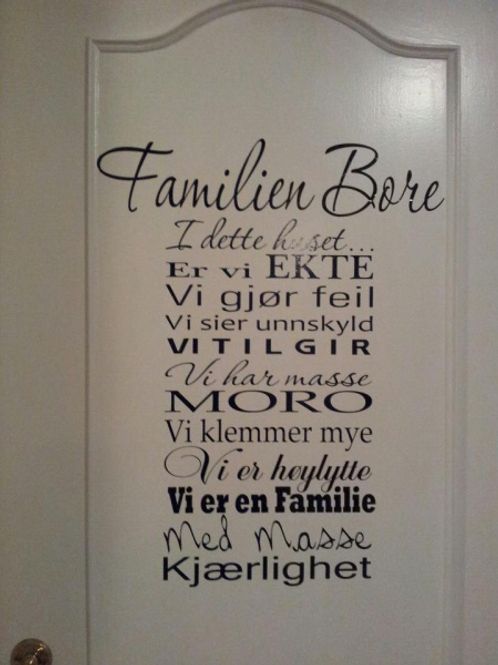 Hovedbilde Familien ..... I dette huset