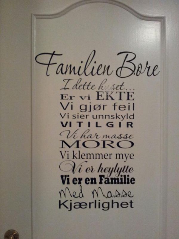 Familien ..... I dette huset