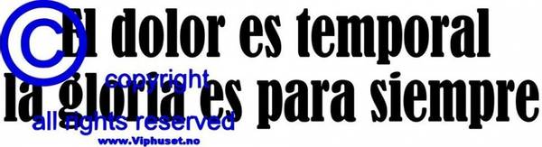 El dolor es temporal