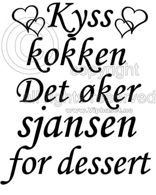 Hovedbilde kyss kokken 2 STØRRELSER