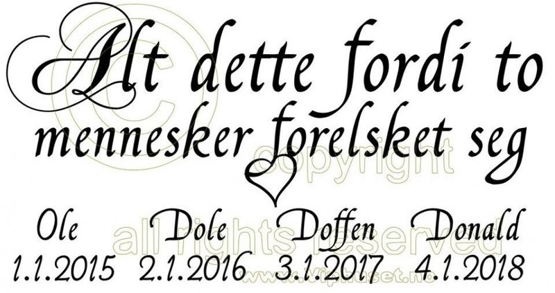 Alt dette fordi med 4 navn