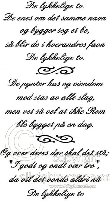Hovedbilde De lykkelige to