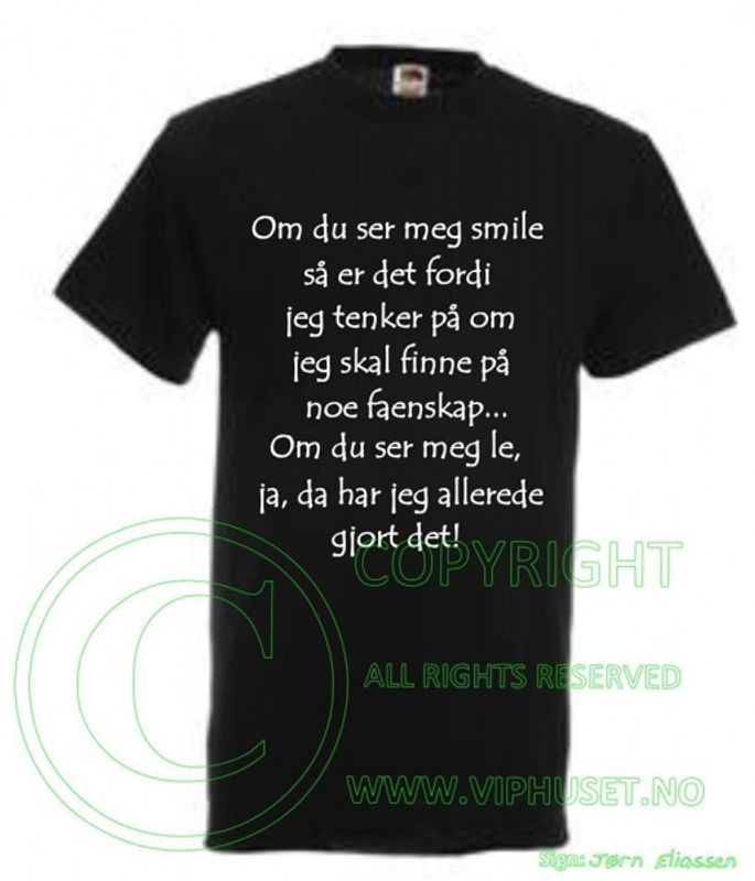 Om du ser meg smile
