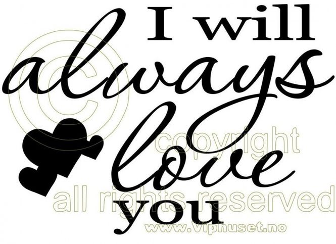 Hovedbilde I will always love you