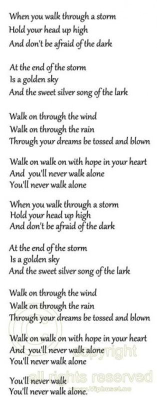 When you walk