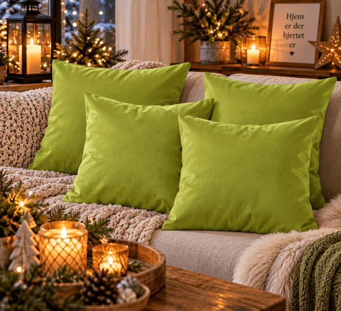 Hovedbilde Putetrekk 4 pk lime 